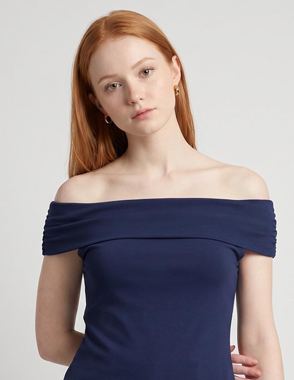 Top That'S It Cuello  Drapeado Escote  Regular Tirante  Sin Tirantes