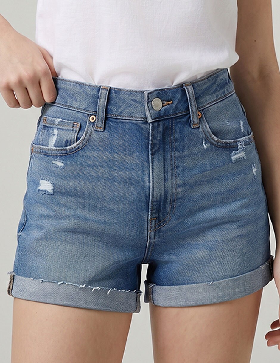Bermuda American Eagle de algodón para mujer