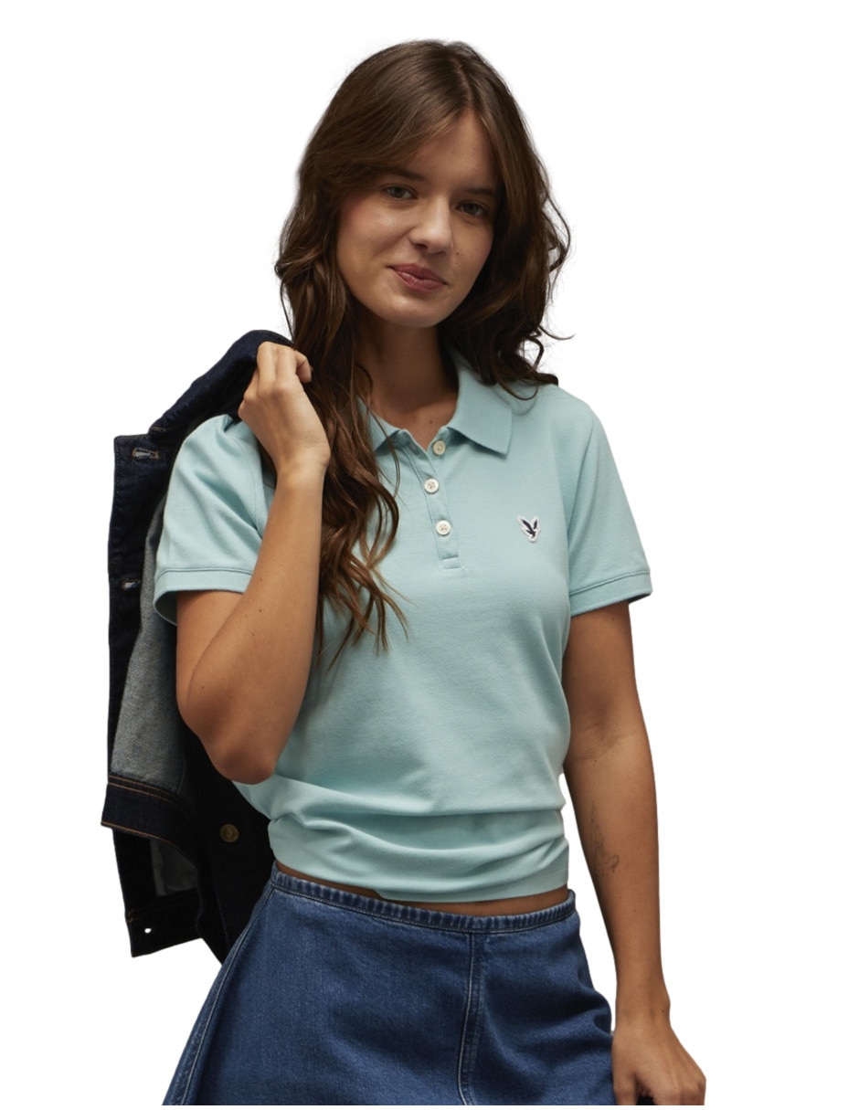 Playera tipo polo american eagle para mujer