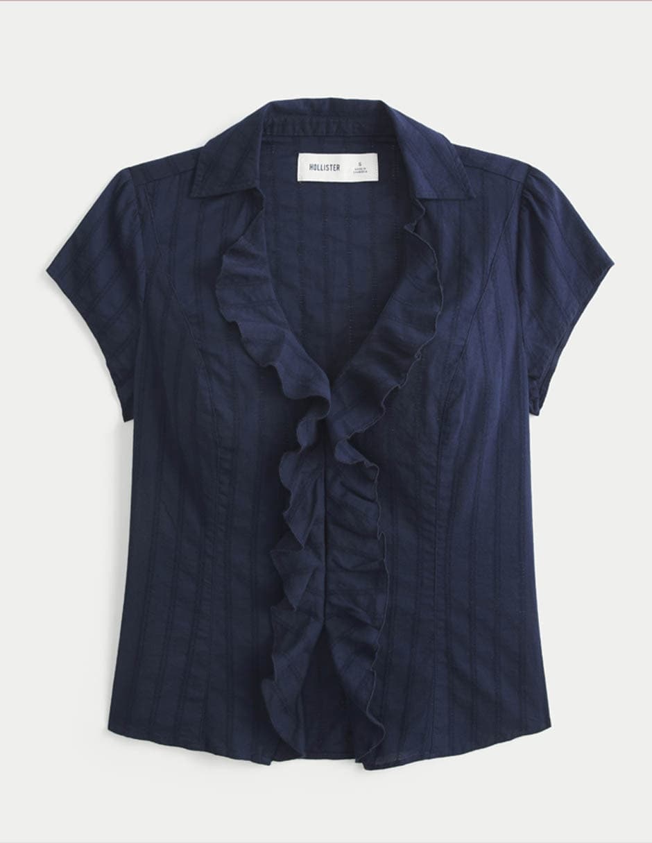Blusa Hollister manga corta para mujer