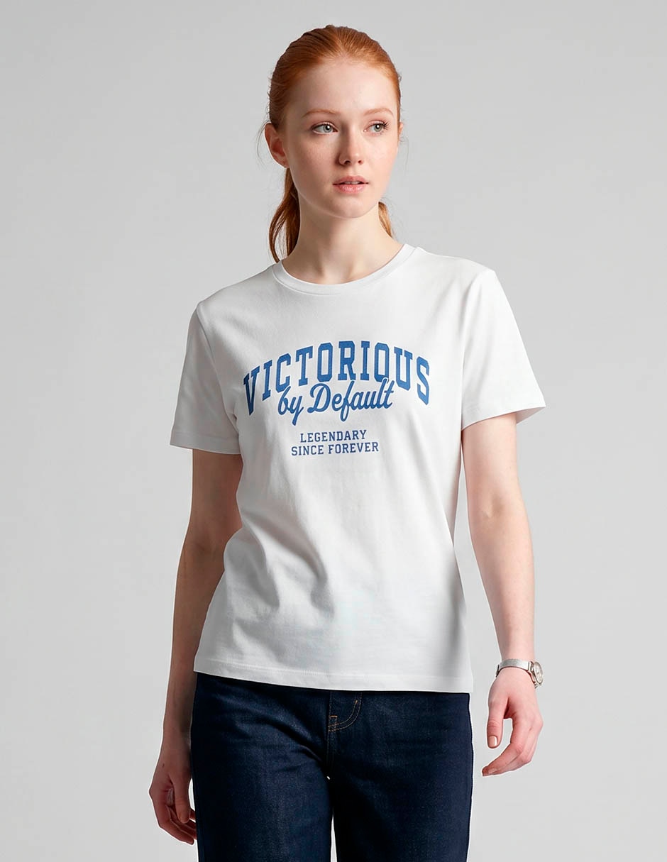 Playera manga corta Only cuello redondo mujer