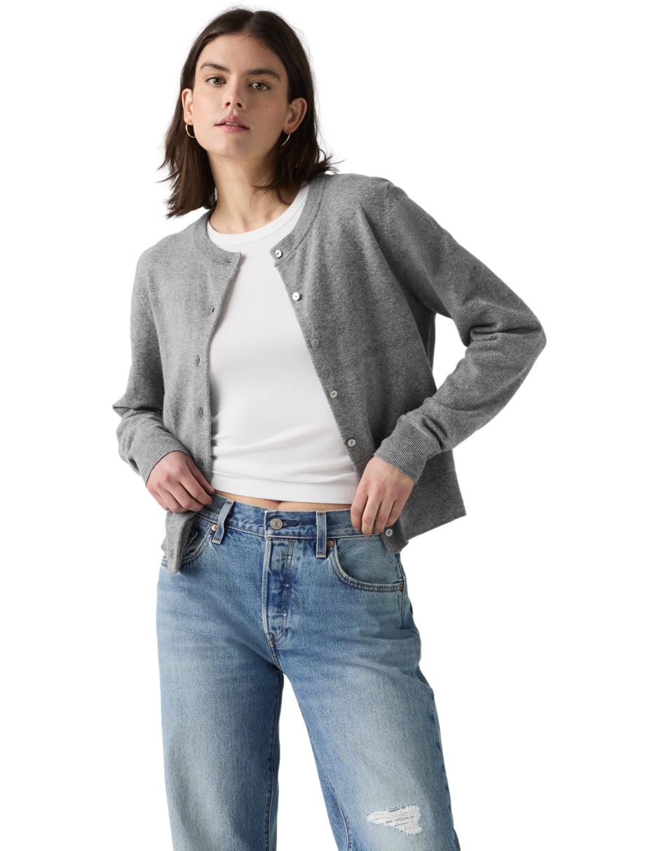 Suéter Levi Strauss cuello redondo para mujer