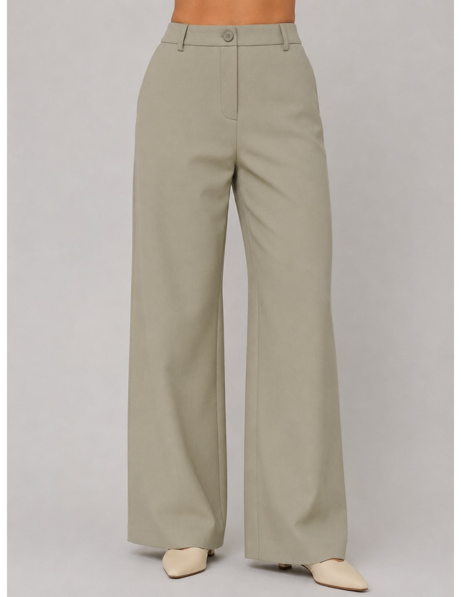 Pantalón de vestir Pieces wide leg para mujer