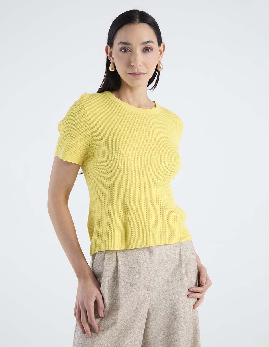 Blusa Lieb manga corta para mujer