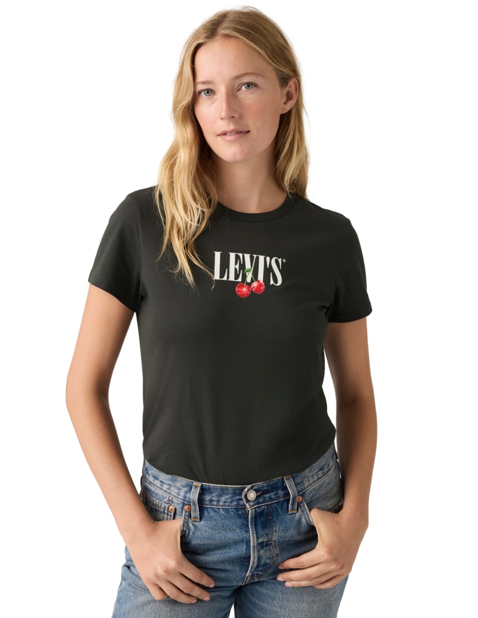 Playera manga corta Levi's cuello redondo mujer