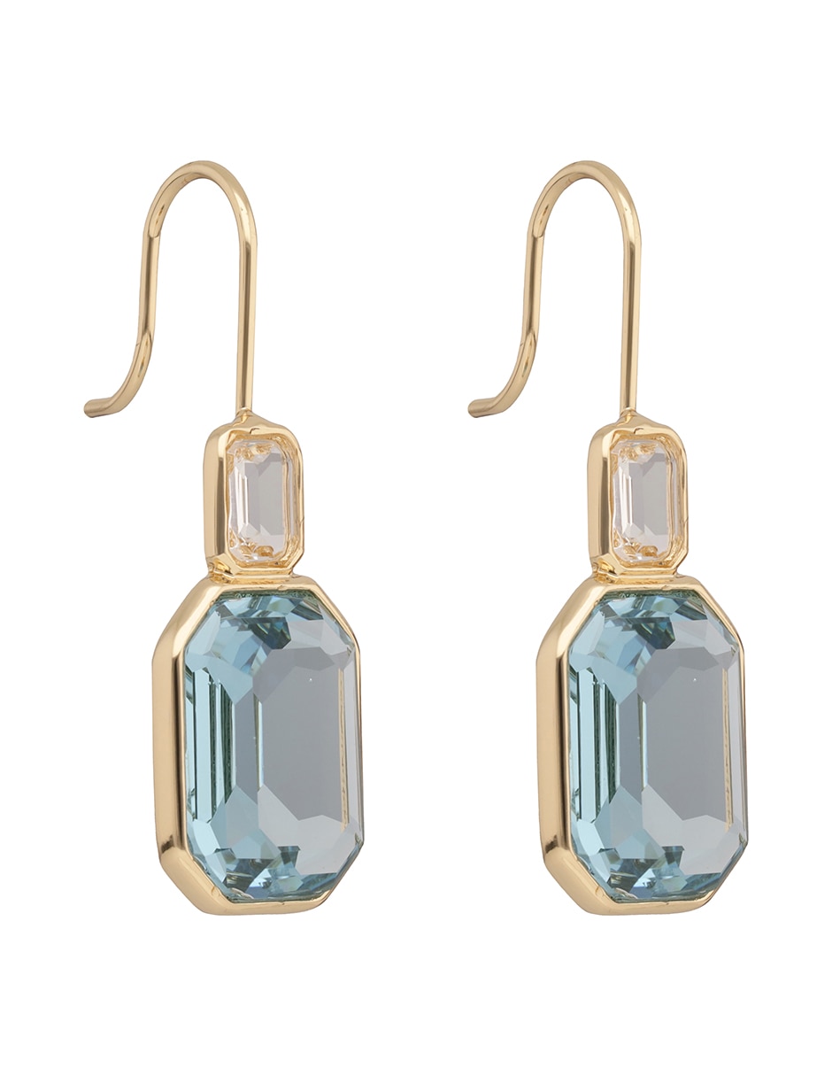 Aretes largos lauren ralph lauren con acabado brillante