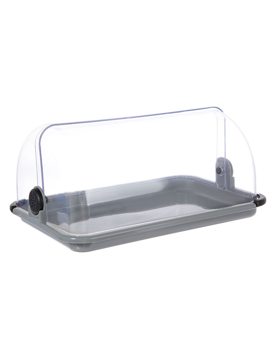 PANERA GRIS PLASTICO 34 CM