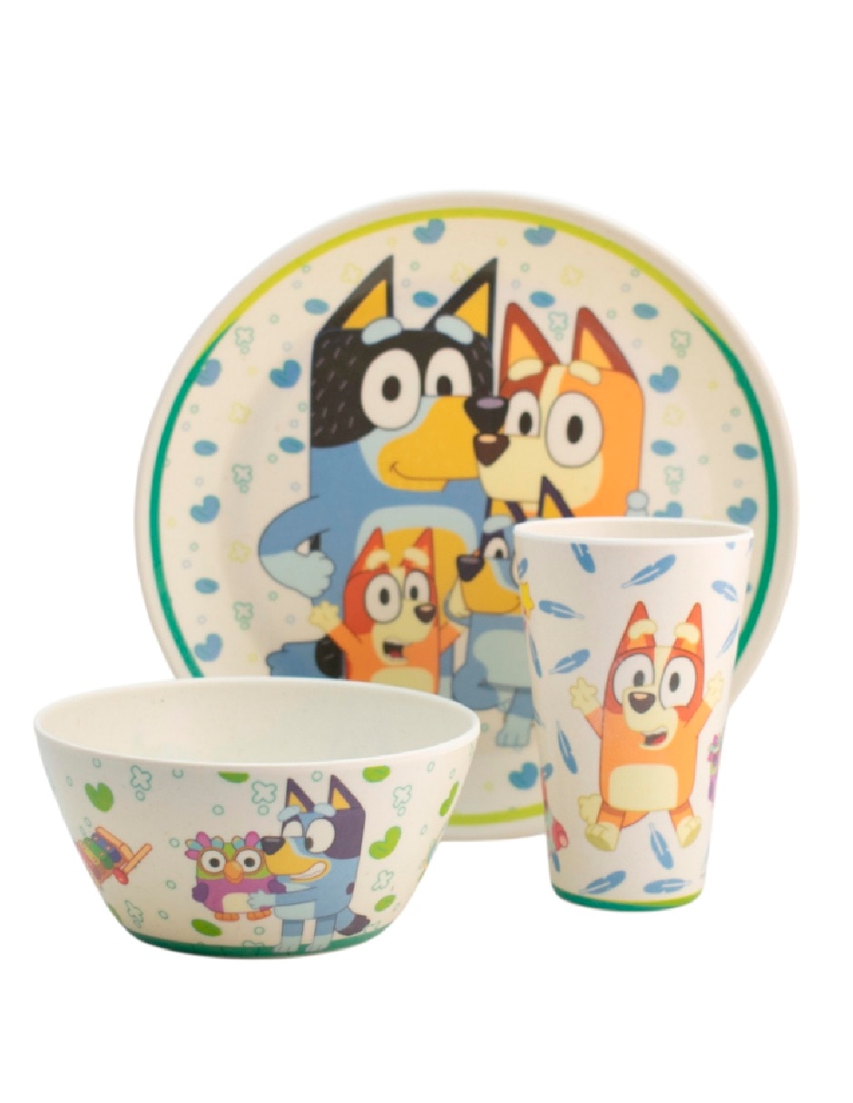 Vajilla cerrada regalos siglo xxi bluey bluey de bambÏ para 4 personas
