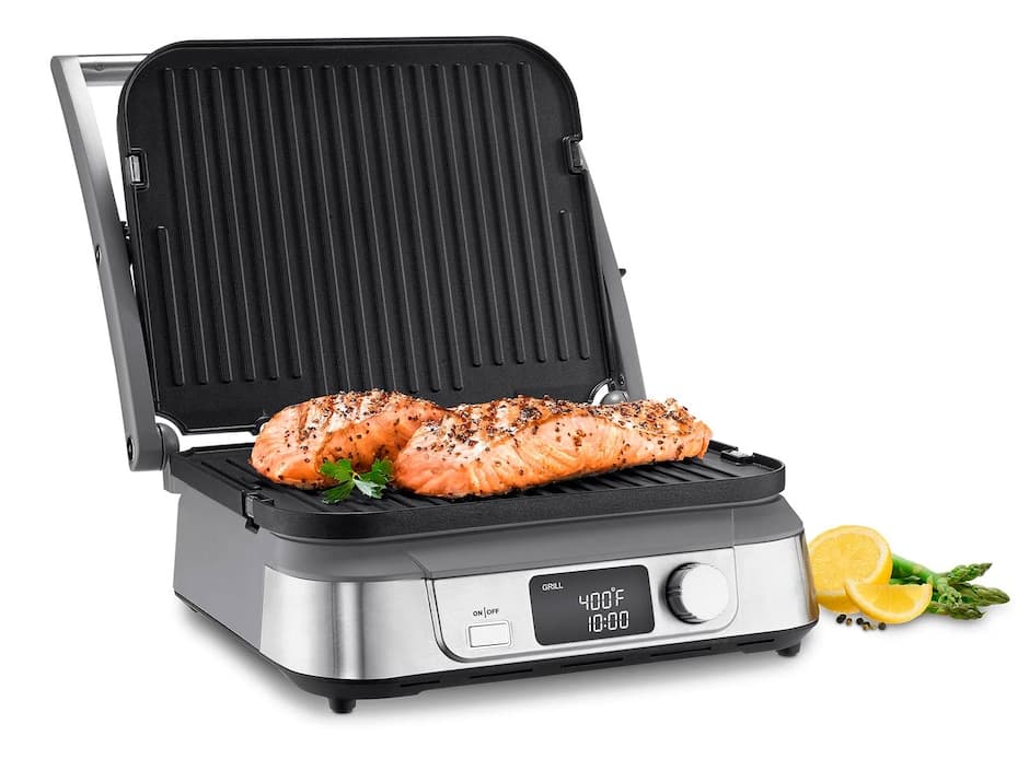 Parrilla panini Cuisinart GR-5BES gris