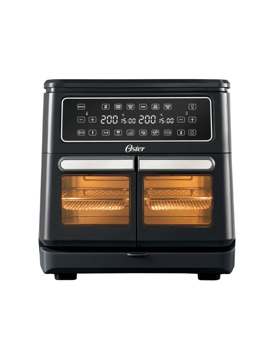 Freidora de aire con compartimentos doble Oster Diamond Force 11 L CKSTAF11MCDDF