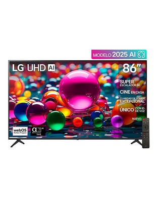 Pantalla Smart TV LG UHD de 86 pulgadas 4K/UHD 86UA8050PSA con AI webOS