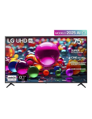 Pantalla Smart TV Lg LED de 75 pulgadas 4K/UHD 75UA7500PSA con AI webOS