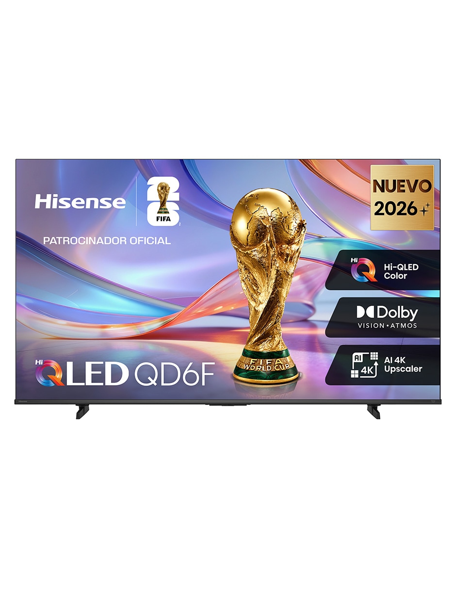Pantalla Smart TV Hisense QLED 65 pulgadas 4K/UHD 65QD6SFM con AI Smooth Motion