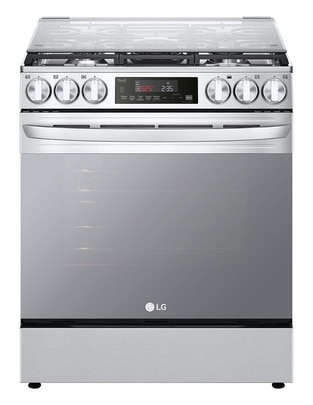 Estufa de piso a gas LP Lg Lupin 2 75.8cm LRGL5845S de 5 quemadores