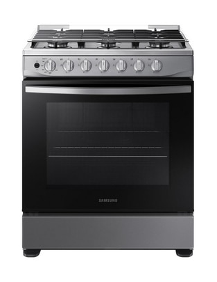 Estufa de piso a gas natural/lp Samsung 76 cm NX52D3000MV/AX de 6 quemadores