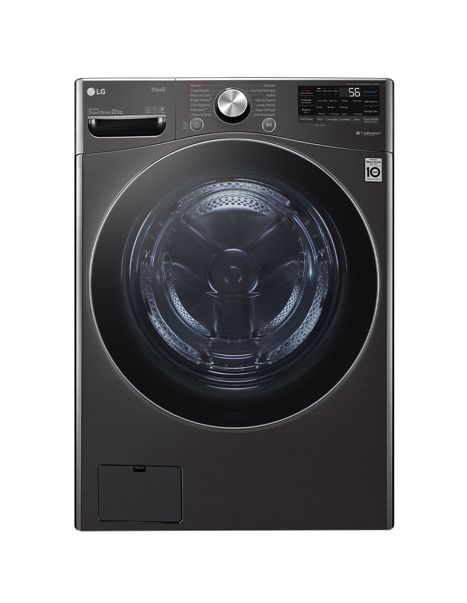 Lavadora LG 22 kg automática carga frontal WM22BV2S6R