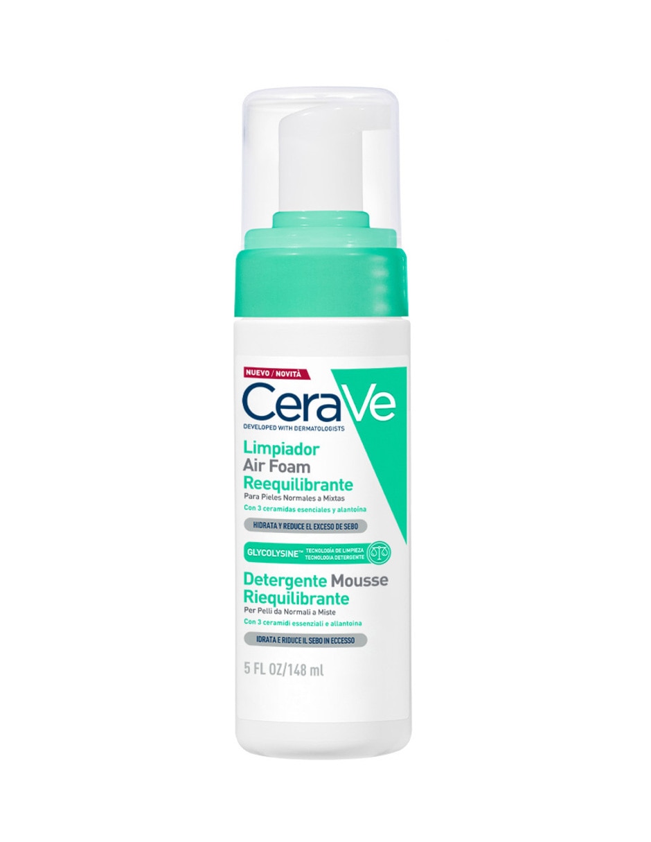 Limpiador facial Air Foam Reequilibrante Cerave Hydrating Cleanser para hidratar