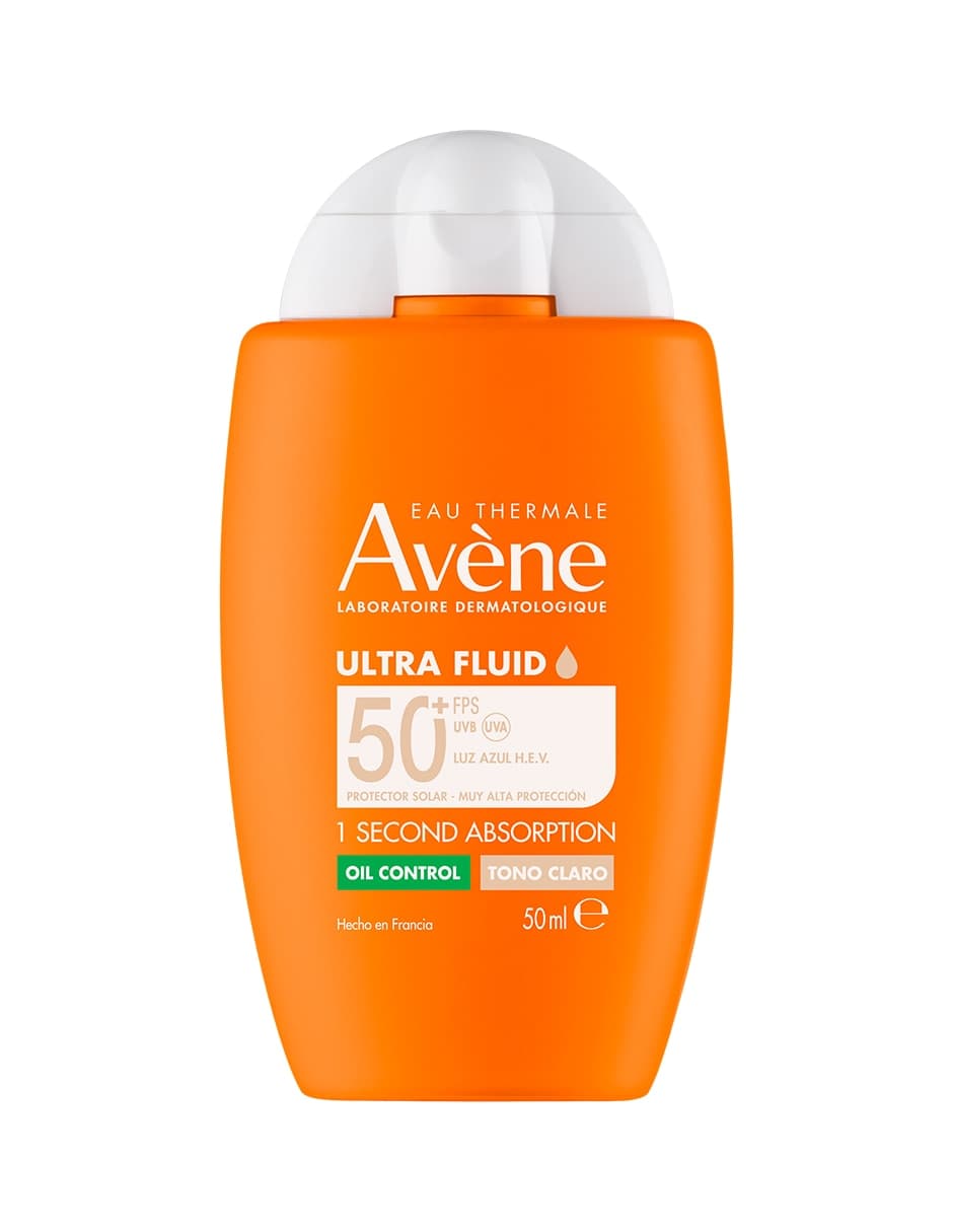 Protector solar FPS 50 Ultra Fluid Oil Control tono claro Avène