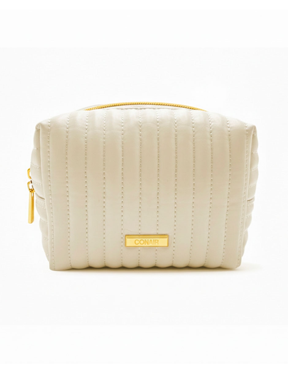 Cosmetiquera quilted cream conair