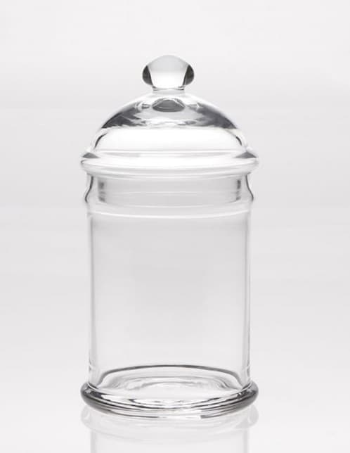 Frasco de almacenamiento Pottery Barn Classic de vidrio