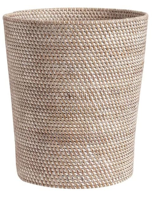 Bote de basura Pottery Barn Tava de ratán