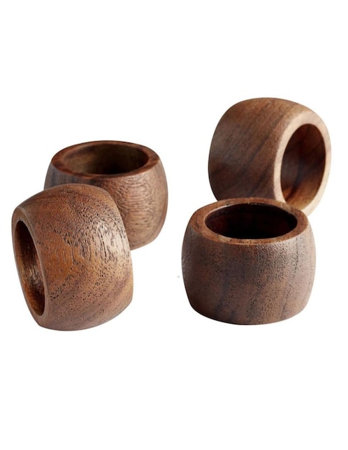 Set de aros para servilletas Chateau 4 piezas