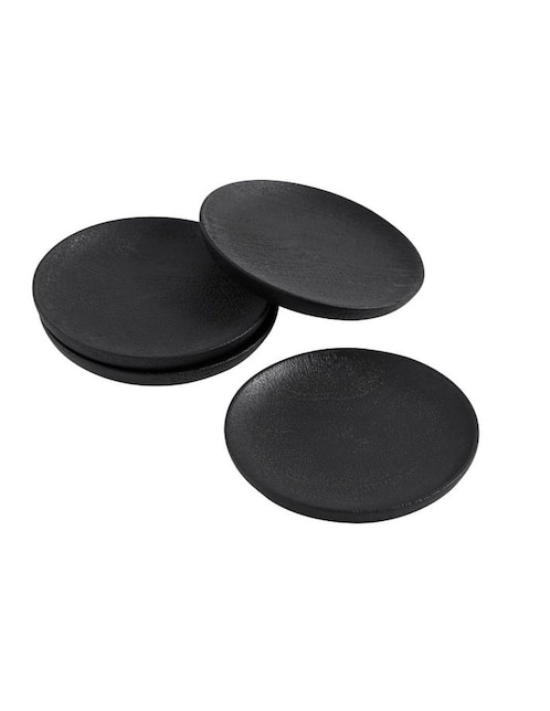 Set de portavasos Chateau Wood Coasters de madera 4 piezas