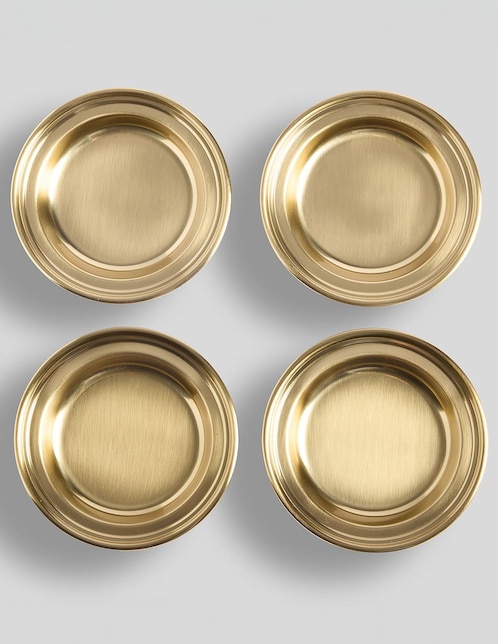 Set de portavaso Pottery Barn Harrison de acero inoxidable 4 piezas