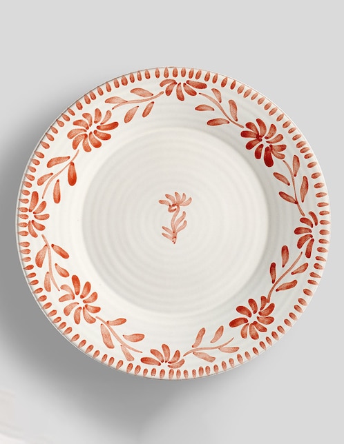 Plato trinche Pottery Barn Terracota de cerámica 4 piezas