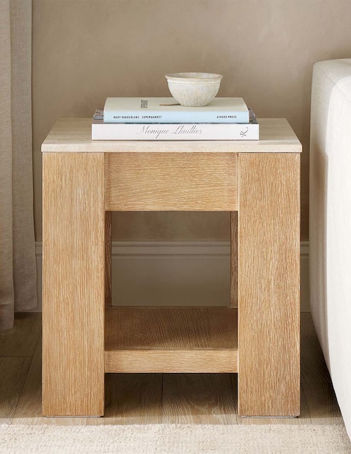 Mesa de acento Travertine