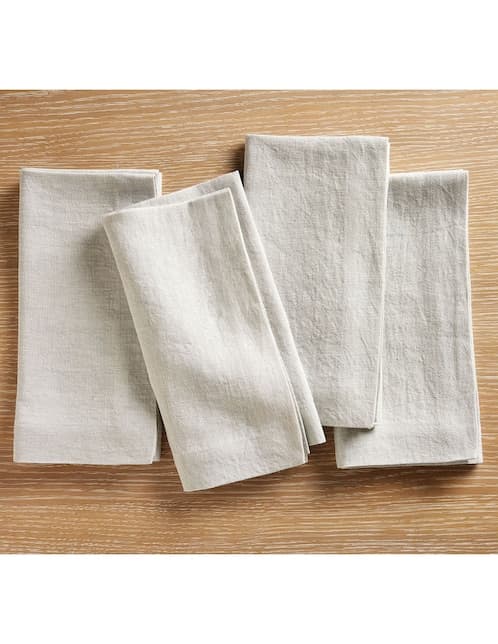 Set servilletas Mason de lino 4 piezas