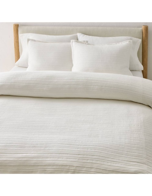 DUVET CHANDLER RIBBED QS BLANCO