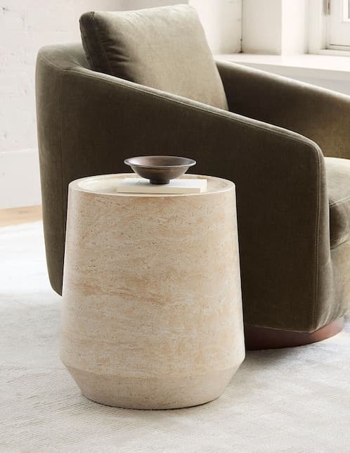 Mesa lateral Alexander de concreto