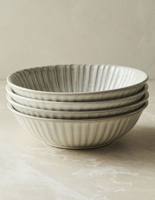 Set bowl West Elm Hana 4 piezas de cerámica