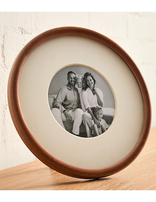 Portarretrato Rounded de madera fresno para 1 foto