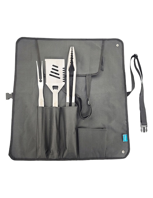 Set de utensilios para asar Heuman Brand de Acero Inoxidable