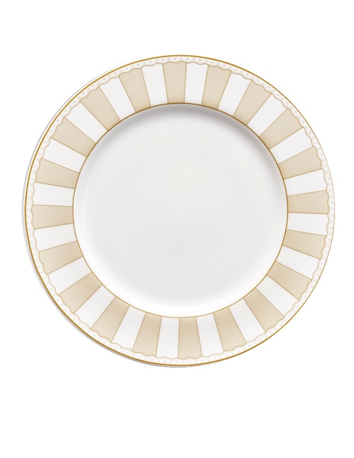 Plato trinche Noritake Carnivale Champagne de porcelana