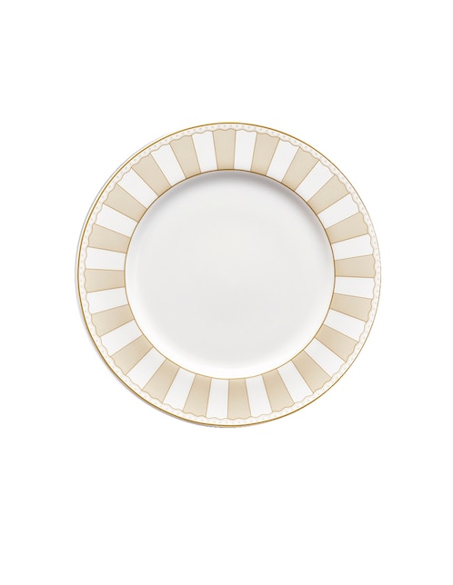 Plato pan Noritake Carnivale Champagne de porcelana