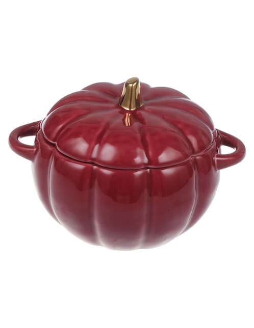 Contenedor Haus Burgundy de porcelana
