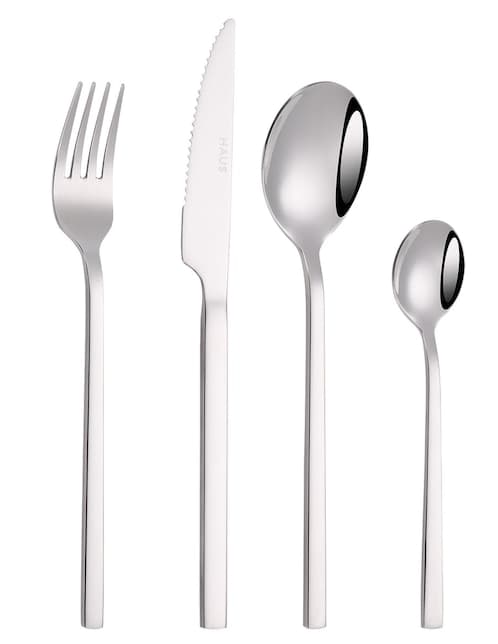 Set cubiertos Haus de acero inoxidable 16 piezas