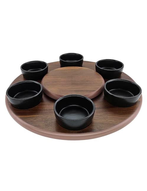 Set bowl Haus Acai & Glass 7 piezas de cerámica