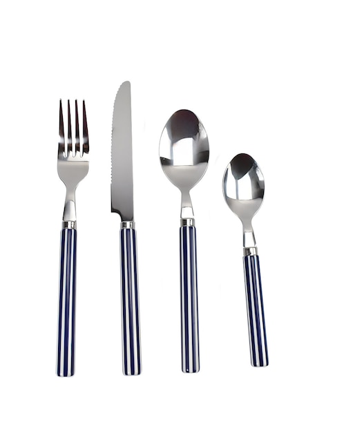 Set cubiertos Haus Lugano de acero inoxidable 16 piezas