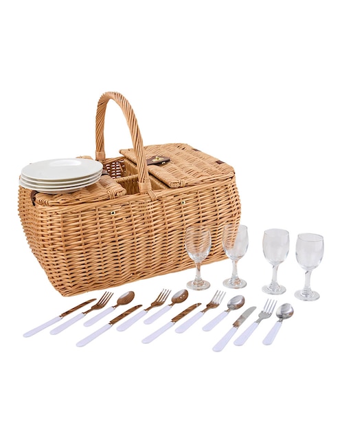 Set canasta para picnic Haus de mimbre