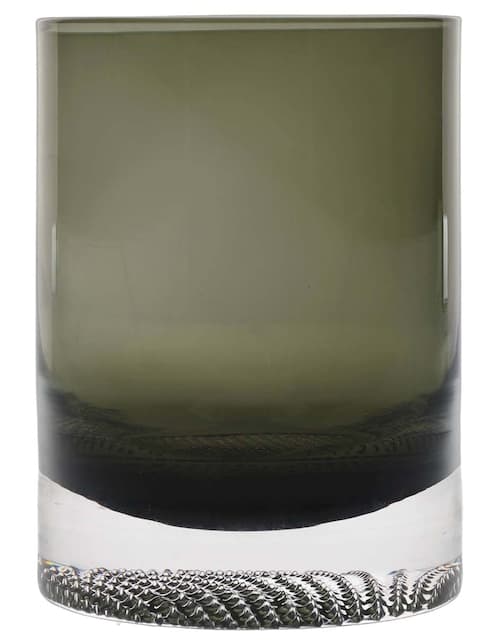VASO OLD FASHION CHIC VIDRIO, GRIS