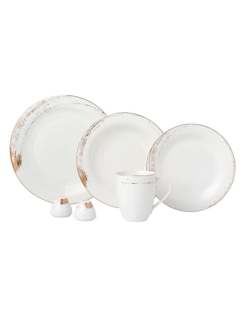 Vajilla N Narrative Brushstroke de porcelana para 6 personas