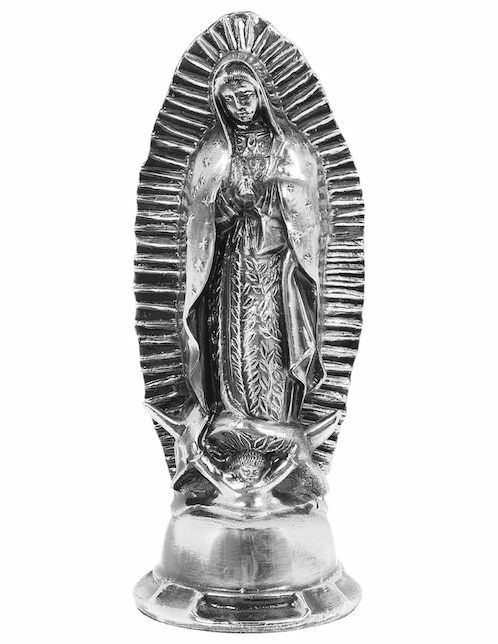 Escultura Virgen de Guadalupe Imperio Artesanal de metal