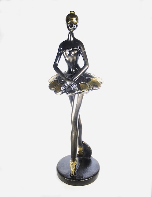 Figura decorativa de bailarina Imperio Artesanal de metal