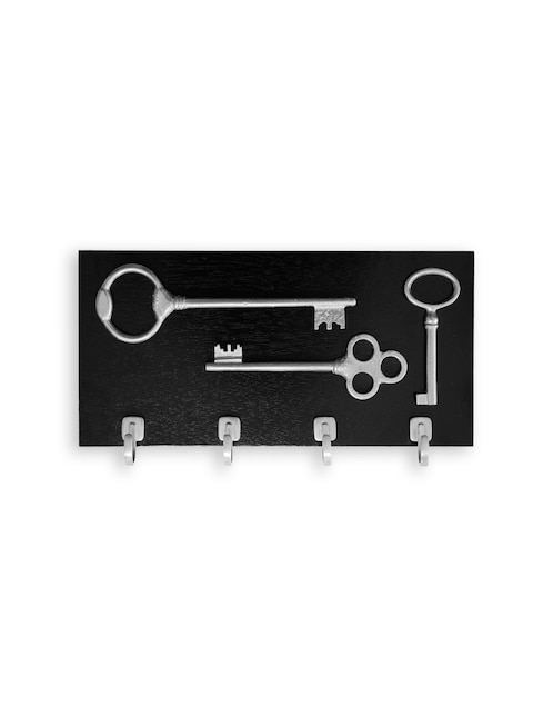 Figura decorativa de rectangular Colsa Portallaves de madera