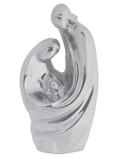 Figura decorativa de sagrada familia Casa Pewter de metal