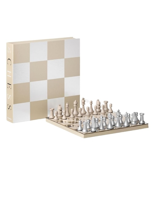 Caja decorativa con set Printworks Board Game Chess Mirror